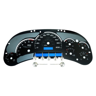 US Speedo® - Stealth Edition Gauge Face Kit, 120 MPH