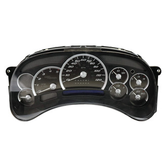 US Speedo® - Stealth Edition Gauge Face Kit, 120 MPH, 5000 RPM