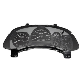US Speedo® - Stealth Edition Gauge Face Kit, 140 MPH, 8000 RPM