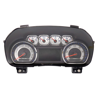 US Speedo® - Stainless Steel Gauge Face Kit with Blue Numbers, 140 MPH, 6000 RPM