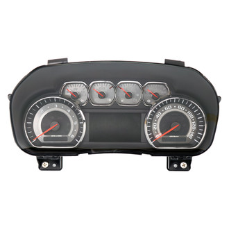 US Speedo® - Stainless Steel Gauge Face Kit with White Numbers, 140 MPH