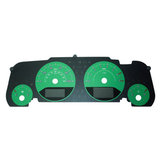US Speedo® - Daytona Edition Gauge Face Kit with Blue Night Lettering Color, Green, 100 MPH