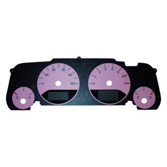 US Speedo® - Daytona Edition Gauge Face Kit with Blue Night Lettering Color, Pink, 100 MPH