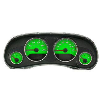 US Speedo® - Daytona Edition Style 2 Gauge Face Kit, Green, 100 MPH
