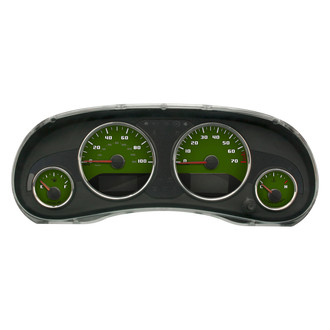 US Speedo® - Daytona Edition Style 2 Gauge Face Kit, Mil Green, 100 MPH