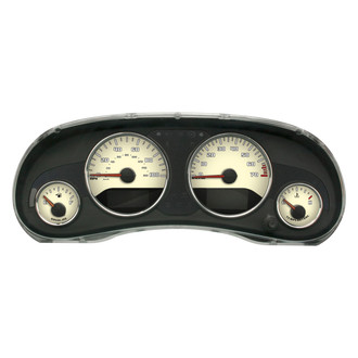 US Speedo® - Daytona Edition Style 2 Gauge Face Kit, Tan, 100 MPH