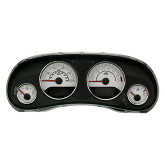 US Speedo® - Daytona Edition Style 2 Gauge Face Kit, Silver, 100 MPH