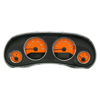 US Speedo® - Daytona Edition Style 2 Gauge Face Kit, Orange, 100 MPH