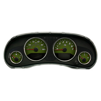 US Speedo® - Daytona Edition Style 1 Gauge Face Kit, Mil Green, 100 MPH, 7000 RPM