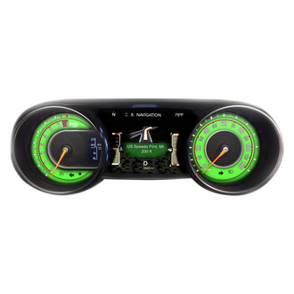 US Speedo® - Daytona Edition Gauge Face Kit, Green, 120 MPH, 7000 RPM