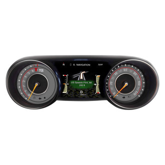 US Speedo® - Daytona Edition Gauge Face Kit, Gray, 120 MPH, 7000 RPM