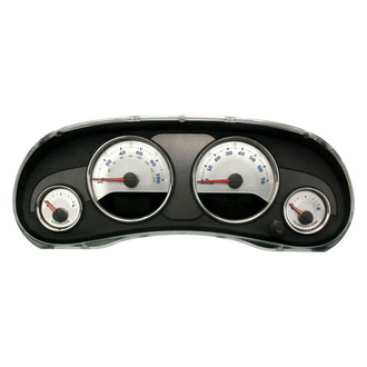 US Speedo® - Stainless Steel Gauge Face Kit with White Numbers, 100 MPH