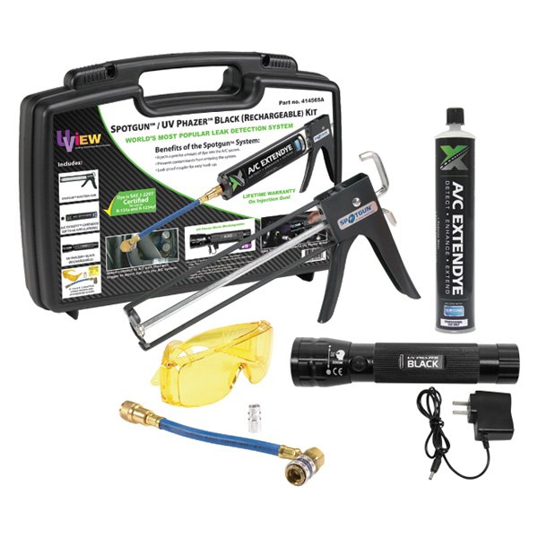 UView® - Spotgun™ UV Phazer™ Rechargeable Leak Detection Kit with A/C ExtenDye™