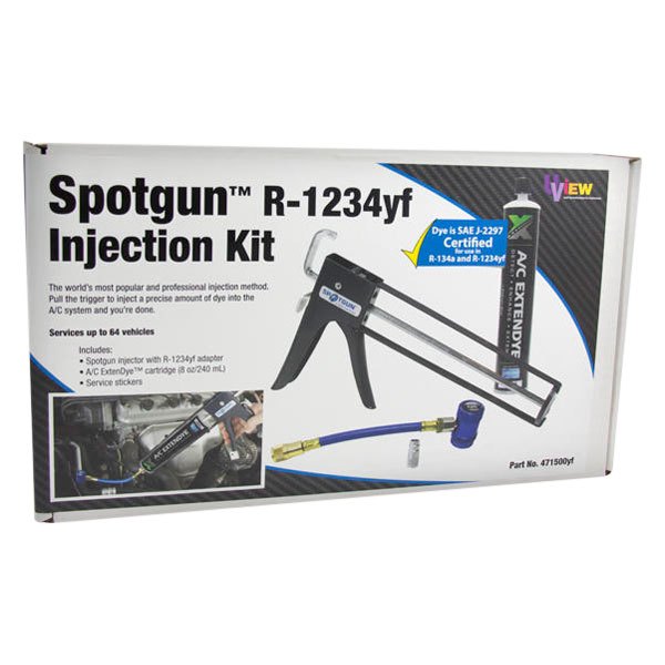 UView® - Spotgun™ R-1234yf UV Dye Injection System with 8 oz. A/C ExtenDye™ Bottle