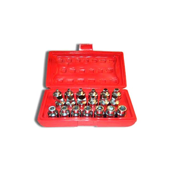V8 Tools® - 19-piece Oil Drain Plug Socket Set