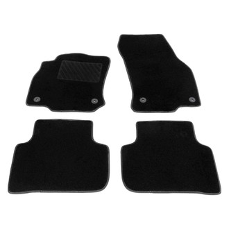 Vaico® - 1st & 2nd Row Black Rubber Floor Mat Set
