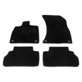 Vaico® - 1st & 2nd Row Black Rubber Floor Mat Set