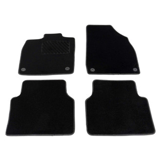 Vaico® - 1st & 2nd Row Black Rubber Floor Mat Set