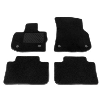 Vaico® - 1st & 2nd Row Black Rubber Floor Mat Set