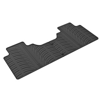Vaico® - 1st & 2nd Row Black Rubber Floor Mat Set