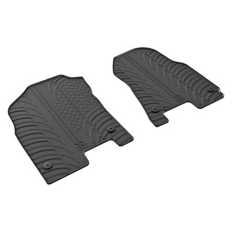 Vaico® - 1st & 2nd Row Black Rubber Floor Mat Set