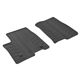 Vaico® - 1st & 2nd Row Black Rubber Floor Mat Set
