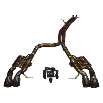 Valvetronic Designs® - Grade 5 Titanium Valved Cat-Back Exhaust System with Quad Rear Exit