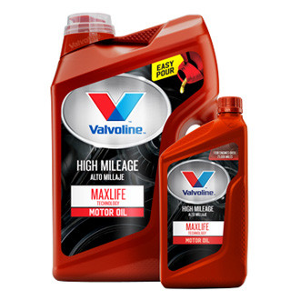 Valvoline® - High Mileage™ MaxLife™ Technology SAE 5W-20 Synthetic Blend Motor Oil, 5 Quarts