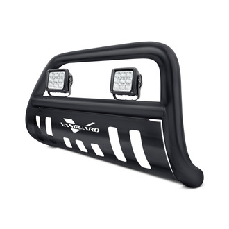 Vanguard Off-Road® - 3" Black LED Bull Bar with Skid Plate and 4.5" Cube LED Lights