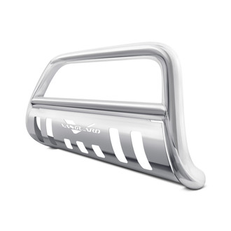 Vanguard Off-Road® - 3" Polished Classic Bull Bar with 3D Design Skid Plate