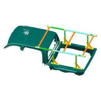 Vanguard Off-Road® - Craftsmen Bed Rack with Extended Head Bar to Cab