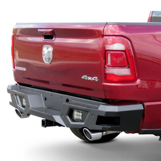 Vanguard Off-Road® - Full Width Black Powder Coated Rear HD Bumper