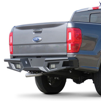 Vanguard Off-Road® - Full Width Black Powder Coated Rear HD Bumper