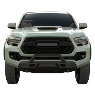 Vanguard Off-Road® - Stubby Black Powder Coated Front HD Bumper with Hoop