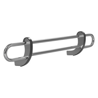 Vanguard Off-Road® - Bottom Bottom Rise Style Double Tube Polished Rear Bumper Guard