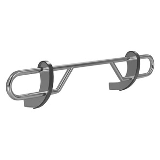 Vanguard Off-Road® - Bottom Fuse Style Double Tube Polished Rear Bumper Guard