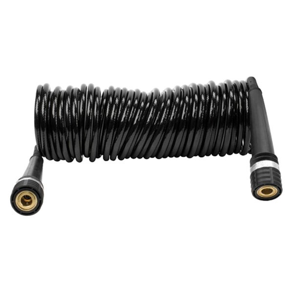 Viair® - 30' Black Coil Air Hose with Quick Connect Couplers