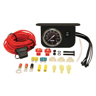 Viair® - 0 to 200 psi Black Illuminated Dash Panel Gauge