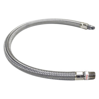 Viair® - 18" Silver Stainless Steel Braided Swivel Leader Hose