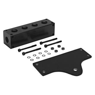 Viair® - 6-Port Black Billet Manifold with Bracket