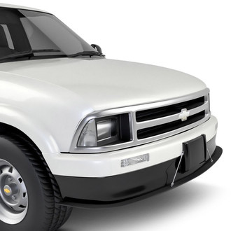 Vicrez® - V Style Satin Black Front Bumper Splitter with Support Rods
