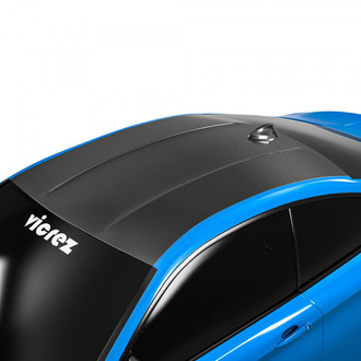 Vicrez® vz102256 - Black Vinyl Roof Wrap