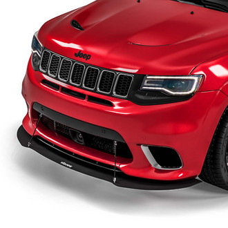 Vicrez® - VR1 Style Black Front Bumper Splitter with Support Rods