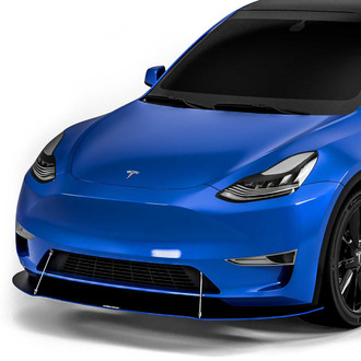 Vicrez® - VR1 Style Front Bumper Lip Splitter with Support Rods