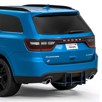 Vicrez® - Genali VR2 Style Gloss Black Rear Diffuser