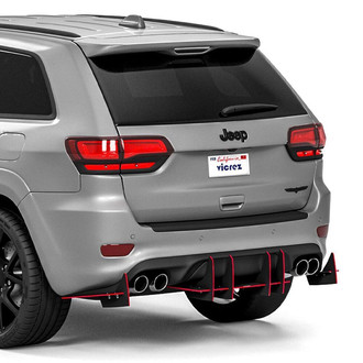 Vicrez® - Genali VR2 Style Urban Camo Rear Diffuser