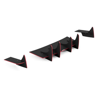 Vicrez® - Genali VR2 Style Satin Black Rear Diffuser