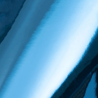 Vicrez® - Chrome Specular 5' x 3' Sky Blue Vinyl Car Wrap Film