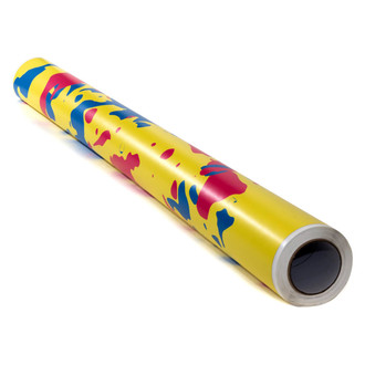 Vicrez® - 5' x 25' Yellow Blue Red Multi Color Camo Vinyl Car Wrap Film