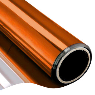 Vicrez® - 1' x 8' 8' 1' Orange Vinyl Headlight/ Taillight Tint, 0.05 VLT